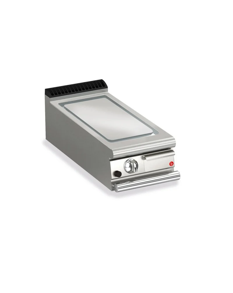 Plancha gaz - Plaque AISI 430 lisse - Largeur 400 mm - Gamme QUEEN 900 - 90QSFTG403 - Baron