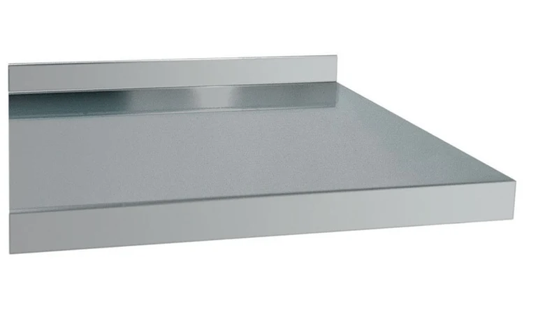 Etagère murale pleine en inox - Profondeur 400 mm - Longueur 1800 mm - EM418T