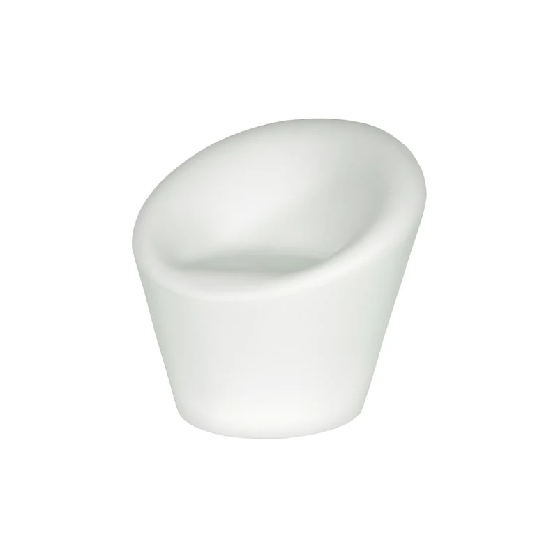 Fauteuil happy blanc perle