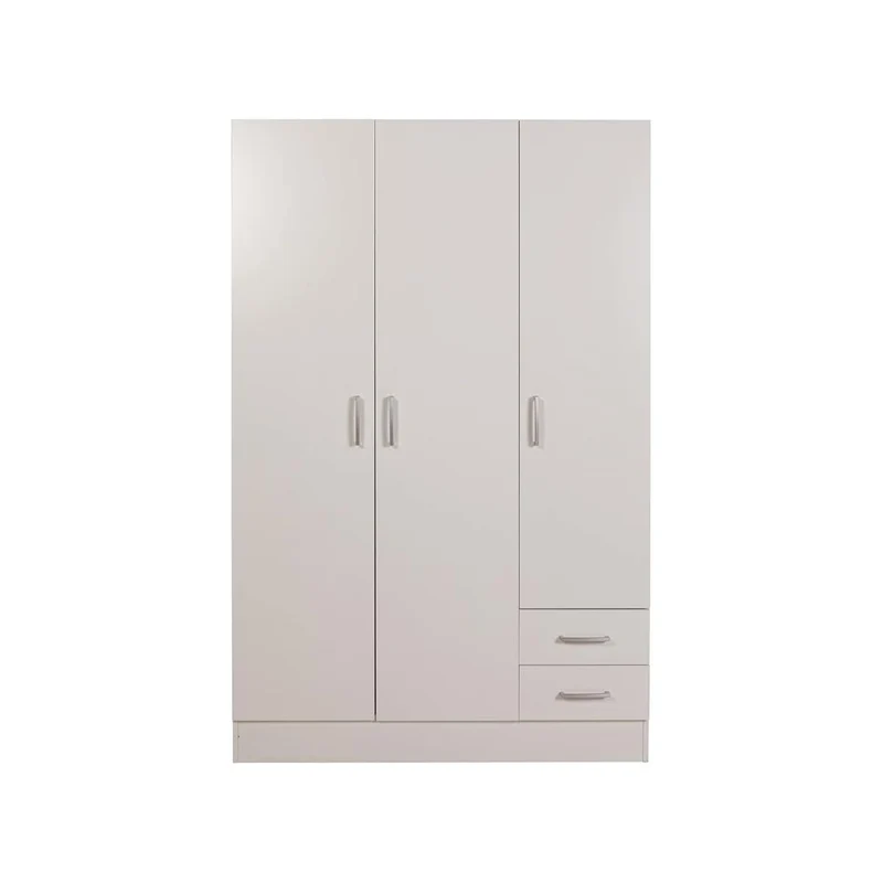 Armoire 3 portes + 2 tiroirs 120x50 Blanc TopMatt