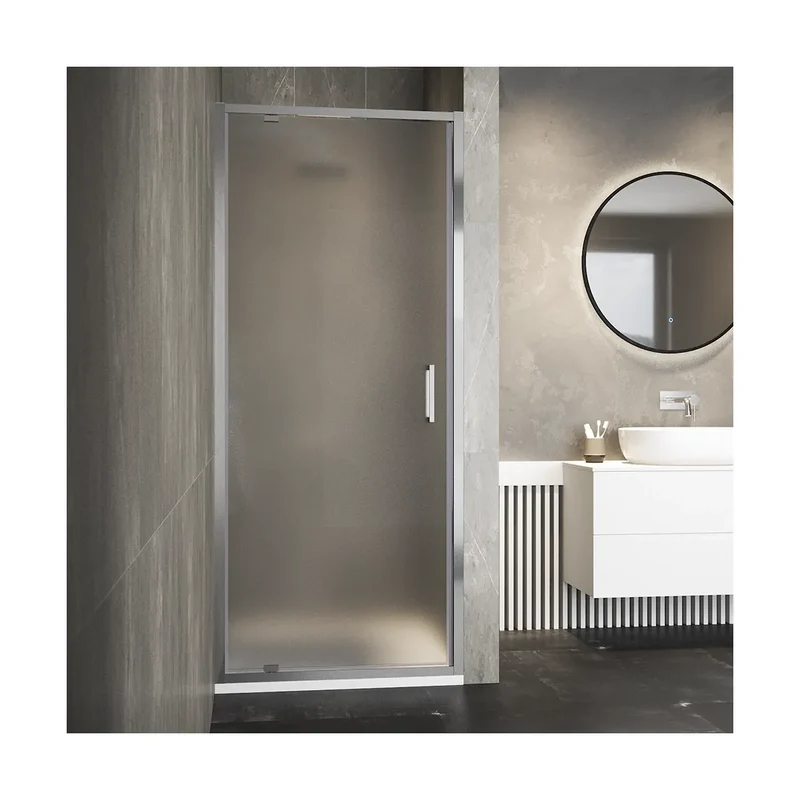 *MAKIRA PORTE DE DOUCHE RIR 6MM TRANSP/CRO