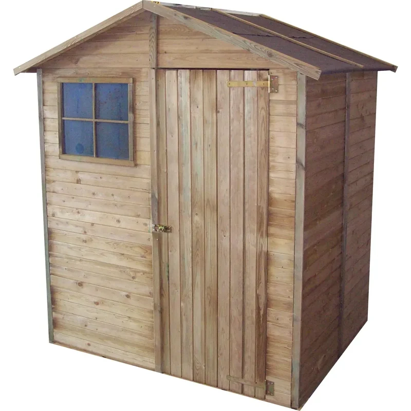 Maison en pin imprégné de porte