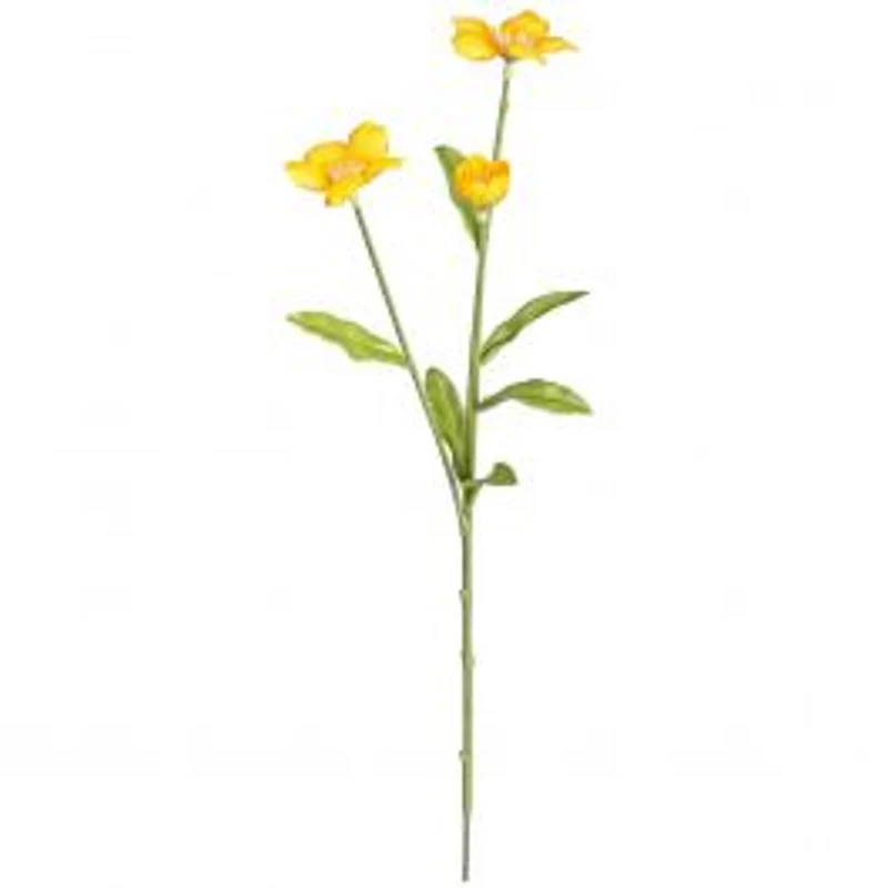 Fleur de trilli jaune H 40 cm