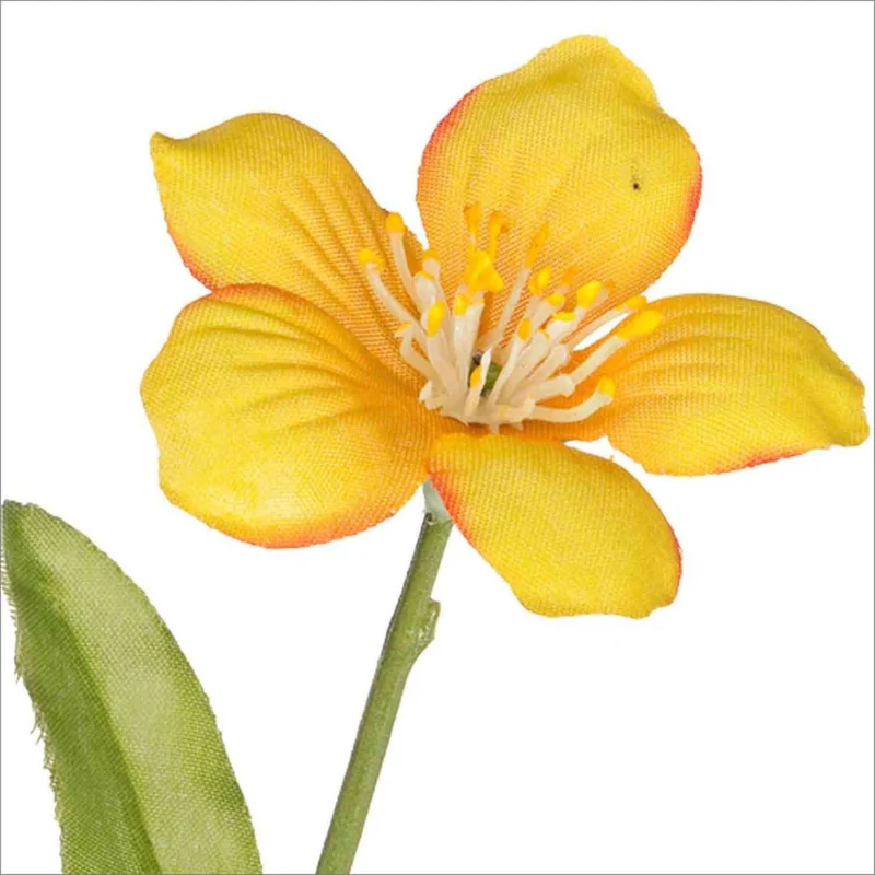 Fleur de trilli jaune H 40 cm