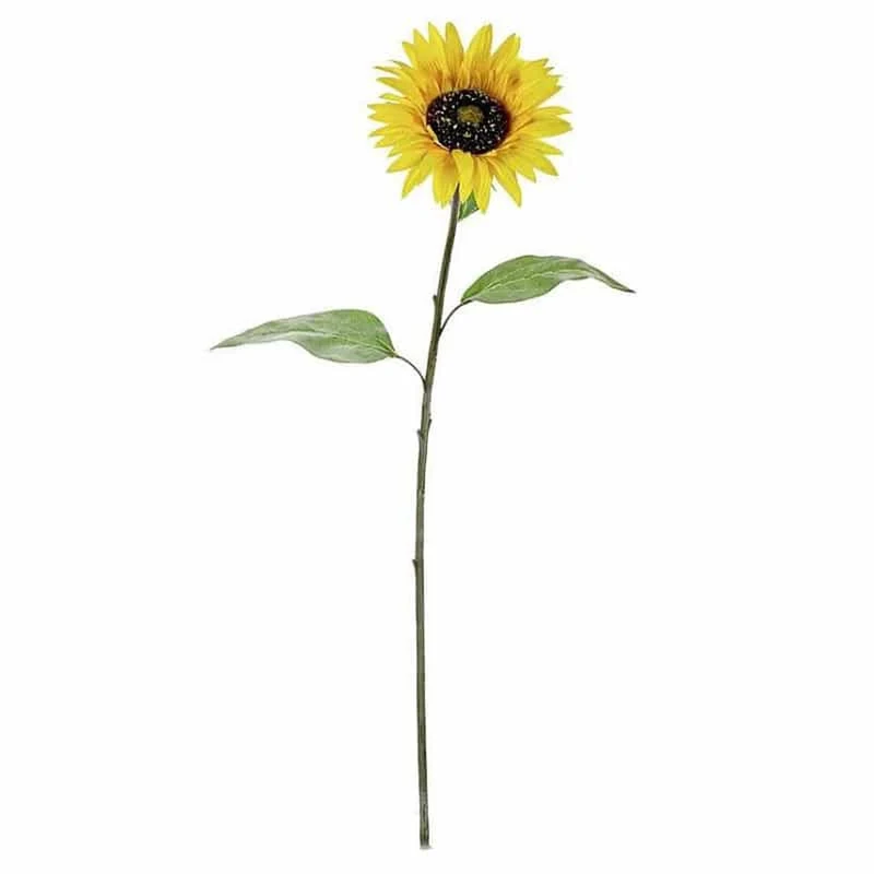 Tournesol artificiel 73 cm jaune-noir/vert