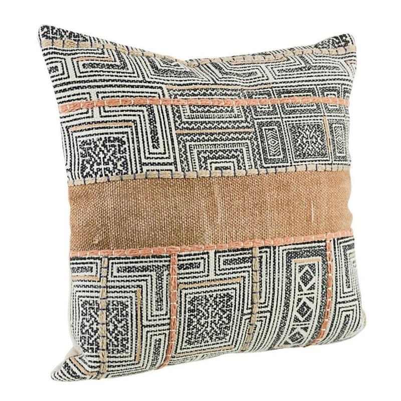 Coussin brodé 45x45 cm en coton