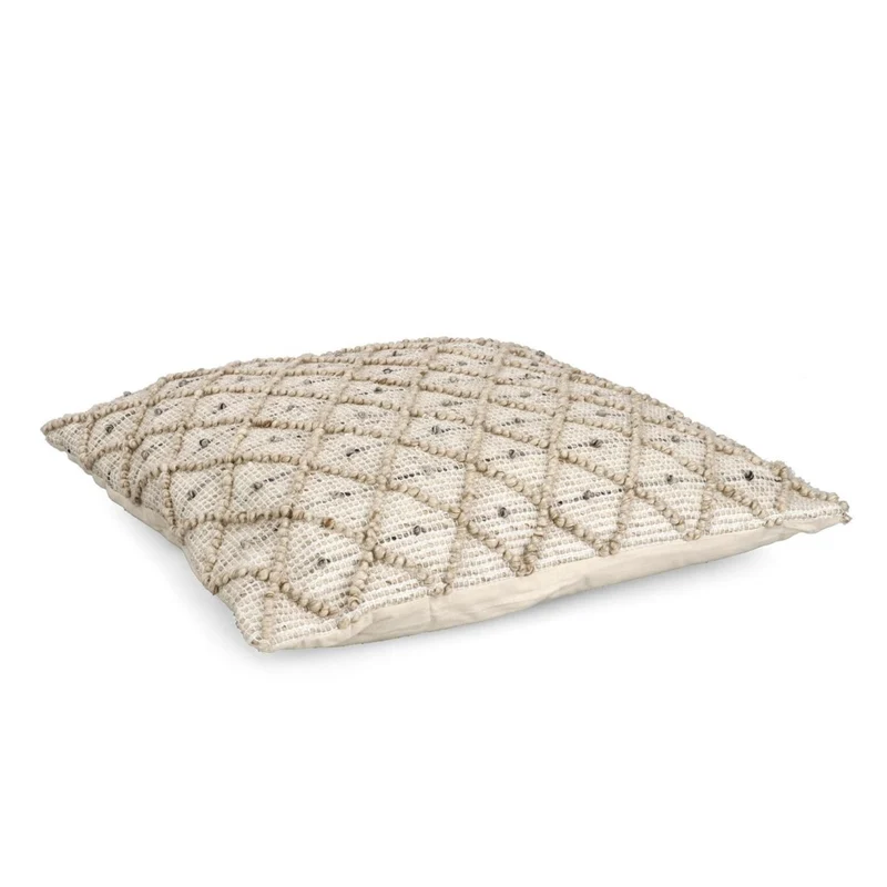 Coussin blanc naturel 80x80 cm