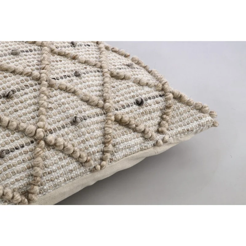 Coussin blanc naturel 80x80 cm