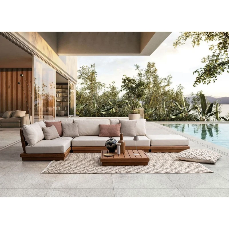 Coussin blanc naturel 80x80 cm