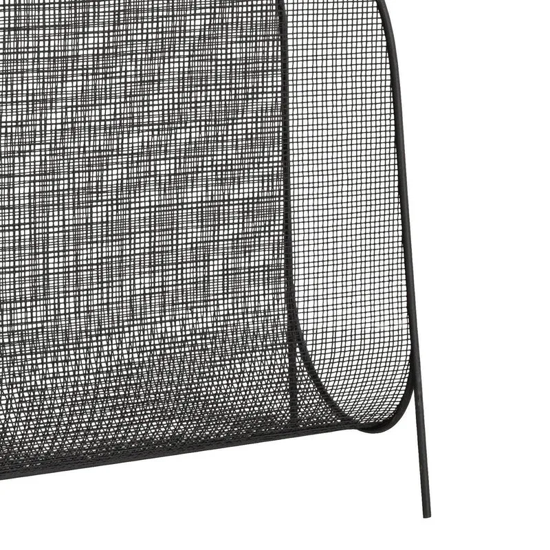 Porte-revues rectangulaire noir 39,5x16,5x42h cm
