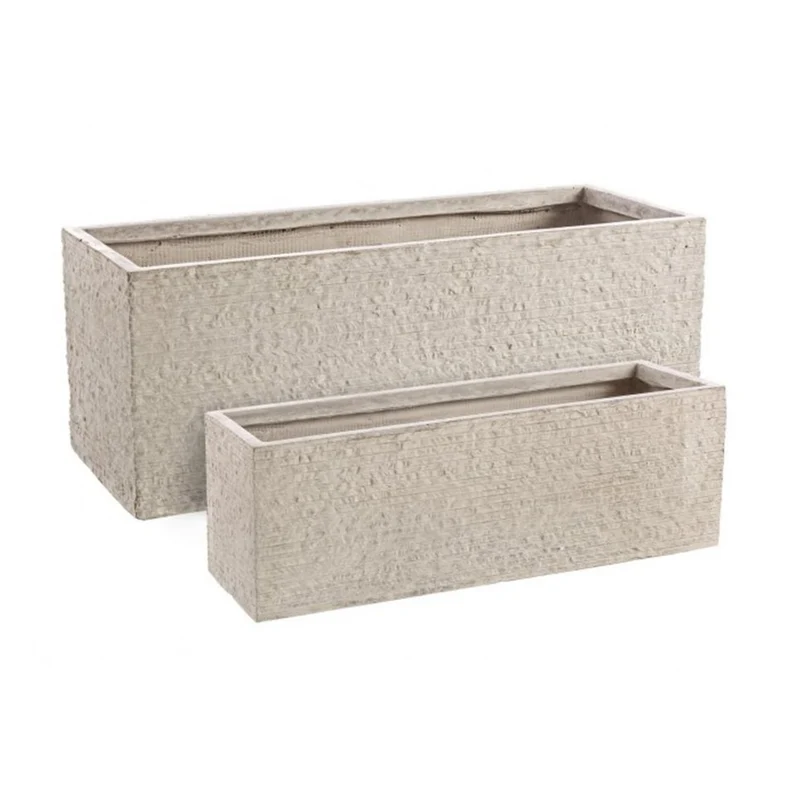 Vase sable rectangulaire 80x30x30 cm