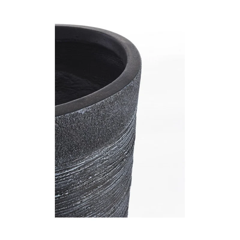 Grand vase rond noir Ø40x56,5 cm