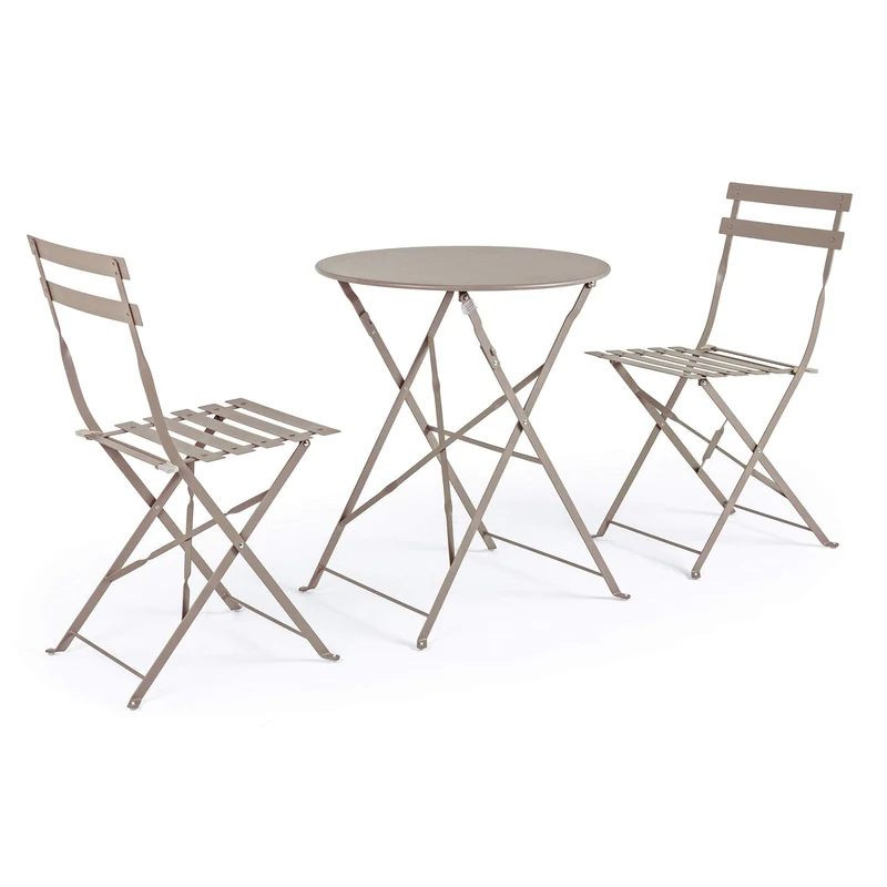 Ensemble table et chaises pliantes Ø60x71 cm