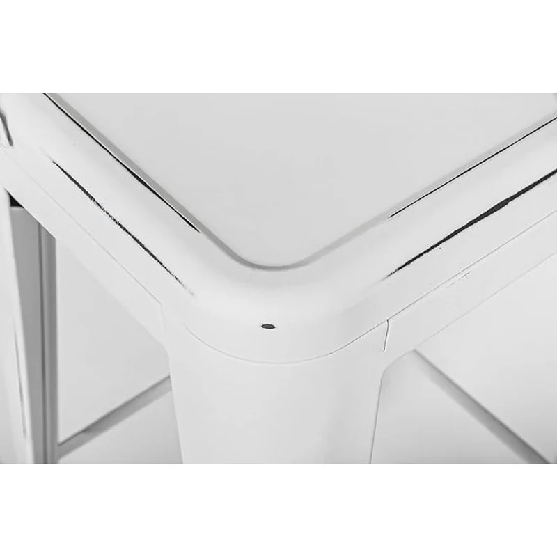 Tabouret de bar blanc 42p x 43l x 117h cm