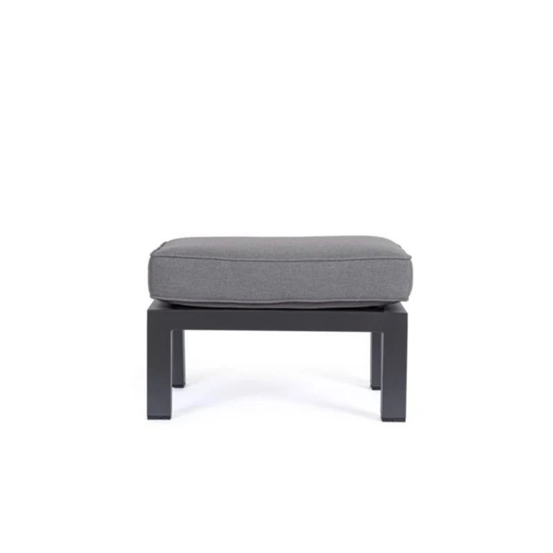 Chaise en aluminium avec coussin amovible 66x45x41