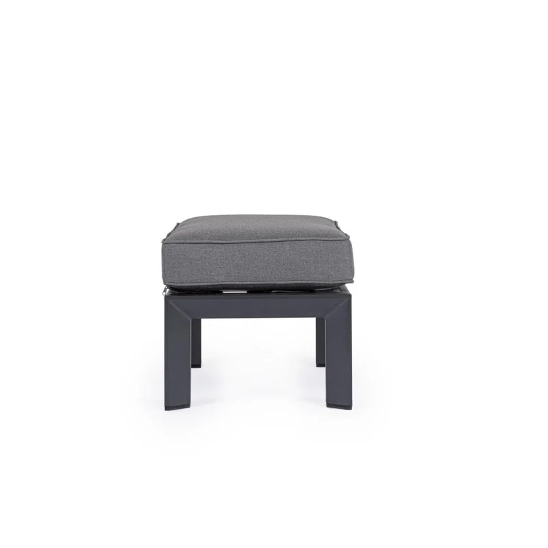 Chaise en aluminium avec coussin amovible 66x45x41