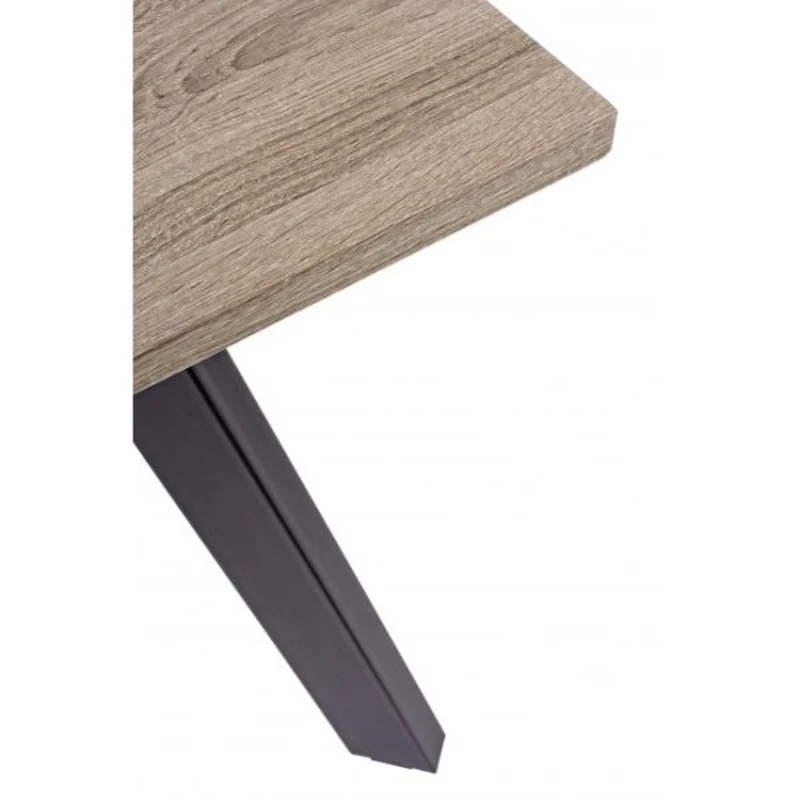 Table Dark 140x80 cm en MDF et acier