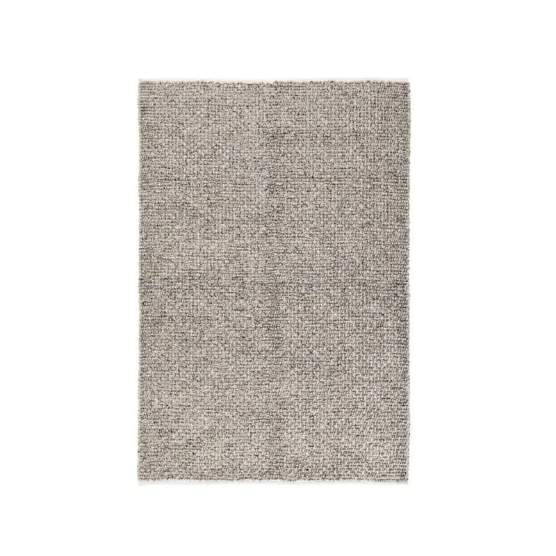Tapis gris 160x230 cm en polyester recyclé