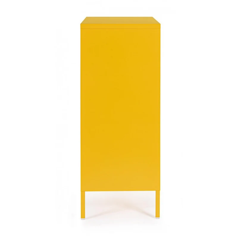 Armoire 2 portes jaune 40x80x101,5h