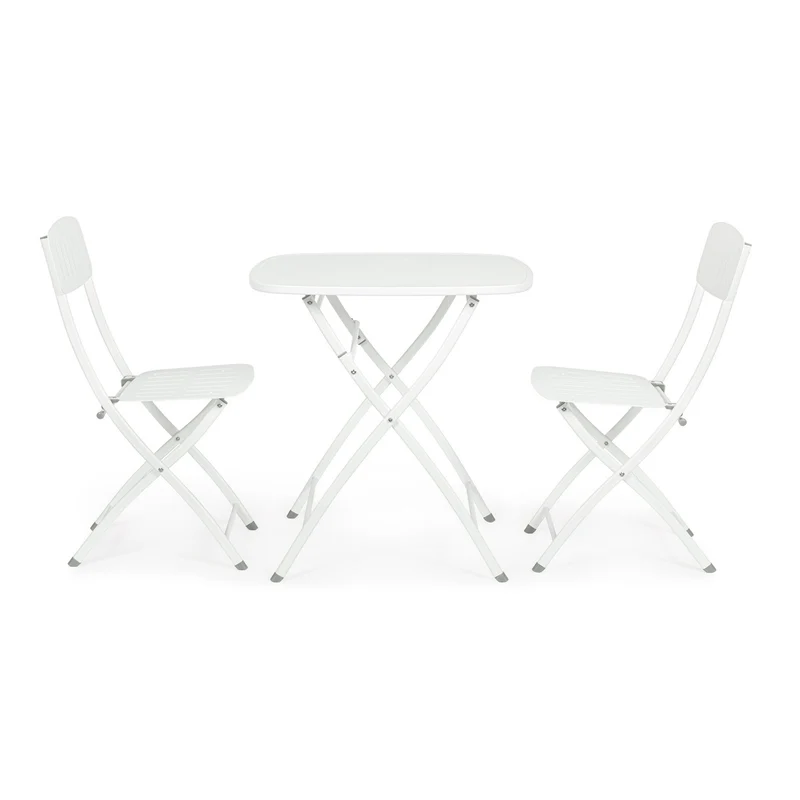 Set de 3 pièces Bistrot terre cuite 44x50x85 cm