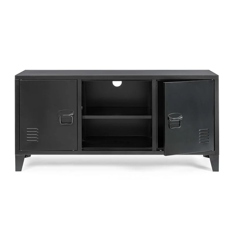 Meuble TV 120,5 x 58,5 cm, noir