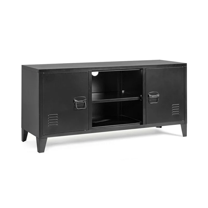 Meuble TV 120,5 x 58,5 cm, noir