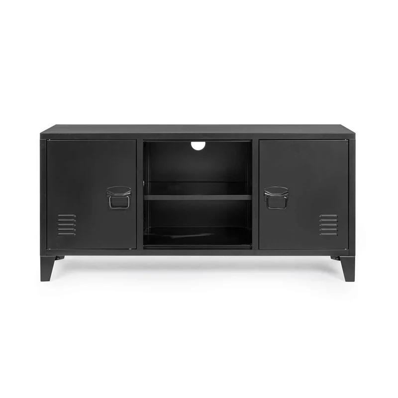 Meuble TV 120,5 x 58,5 cm, noir