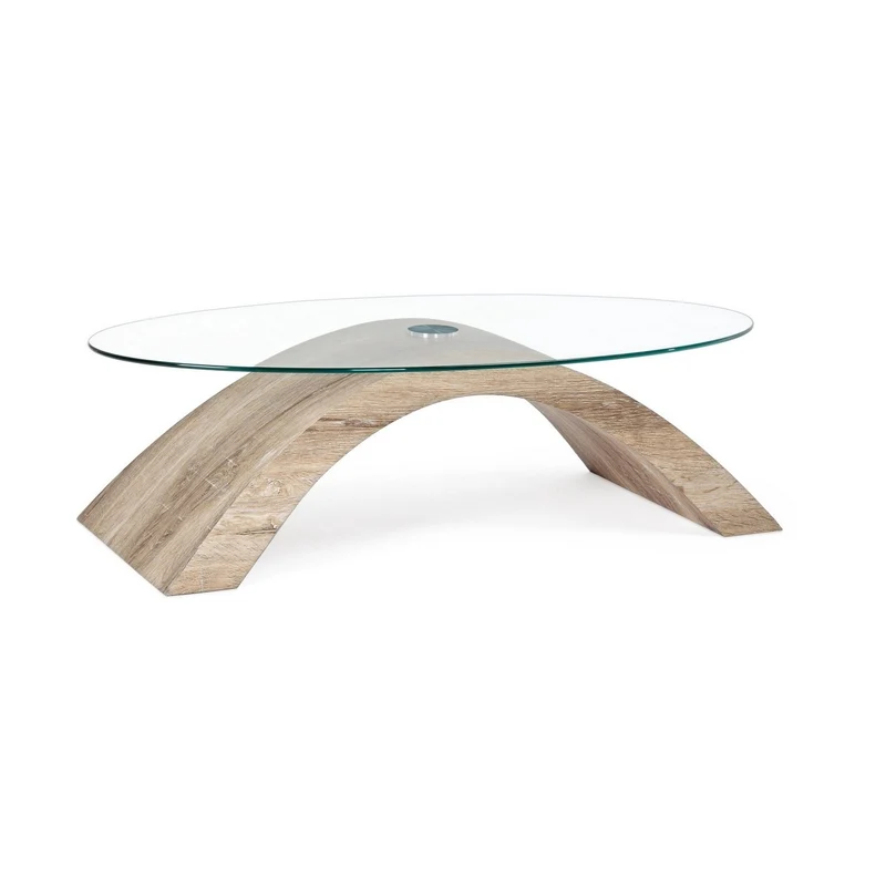 Table basse en verre 110x60 cm Kenya