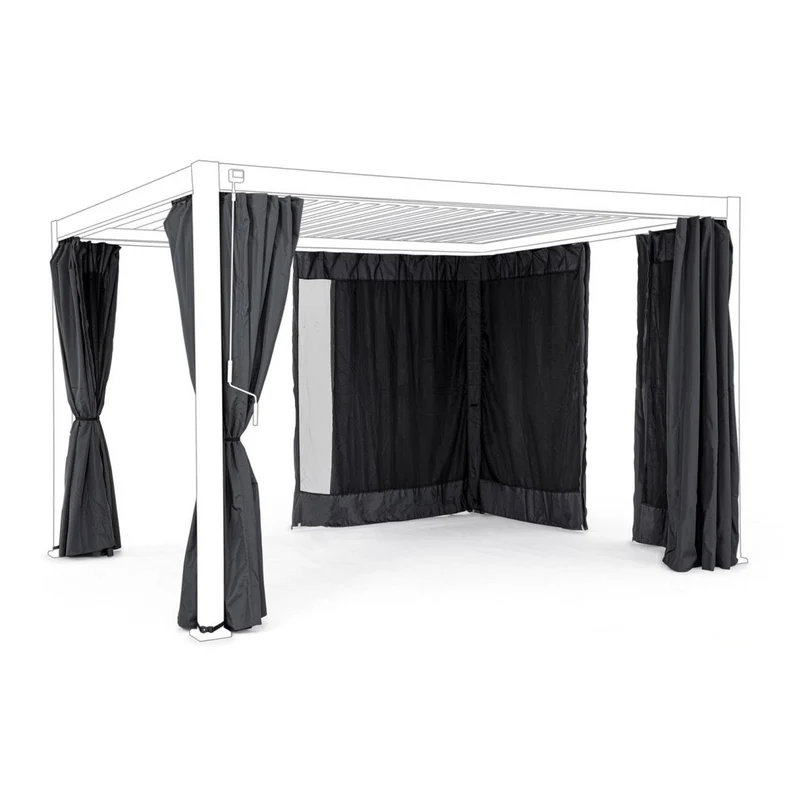 Draps et moustiquaires pour pergola 3x4 m