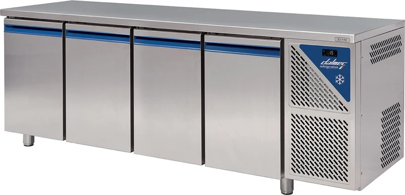 Table réfrigérée positive 0/+10°C - 816 L - 4 portes pleines - Prof. 800 - 600 x 400 - TP804C-3 - Dalmec