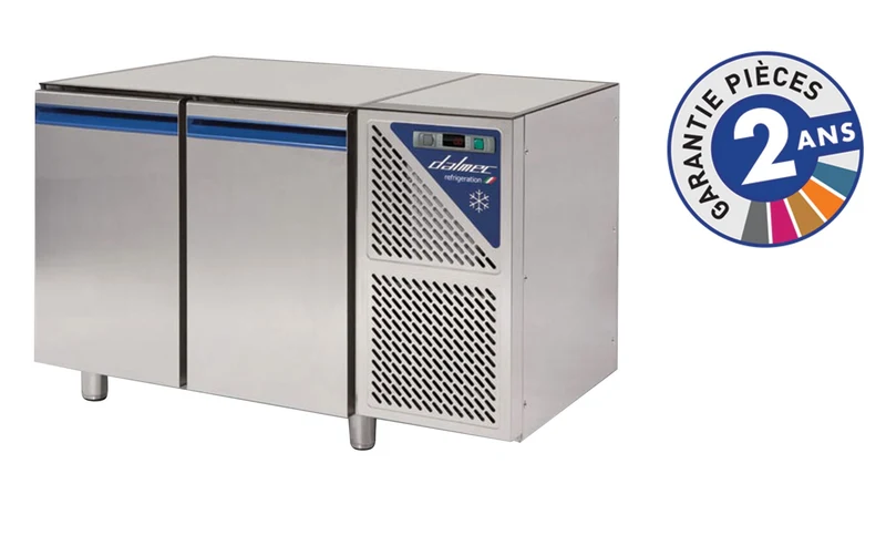Table réfrigérée négative sans dessus -18/-22°C - 300 L - 2 portes - Sans groupe logé - TG702NSGSD-3 - Dalmec