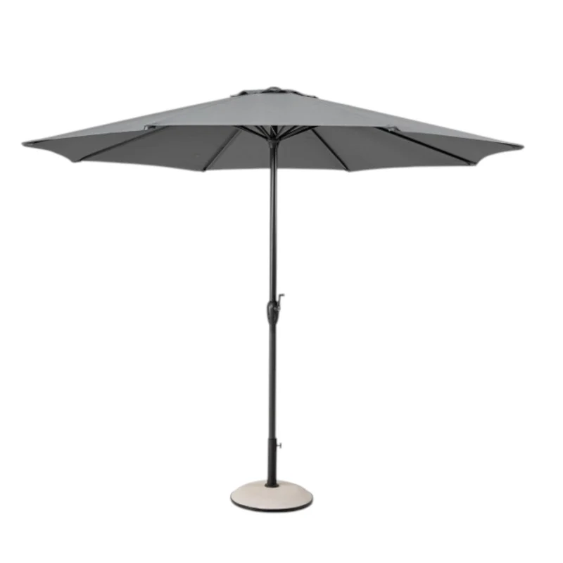 Parasol Kalife Ø 3m gris foncé