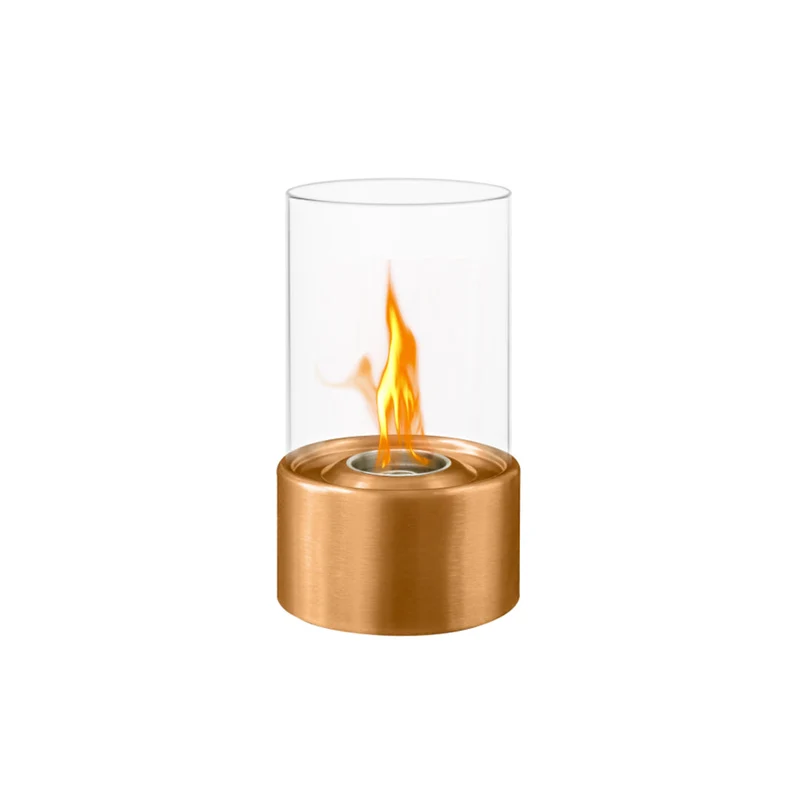 Cheminée de table au bioéthanol MARSEILLE Bronze D16 x H27