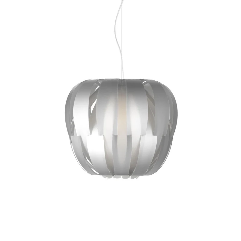 Suspension argentée en métal chromé Cm. 19x16h