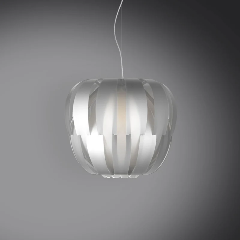 Suspension argentée en métal chromé Cm. 19x16h