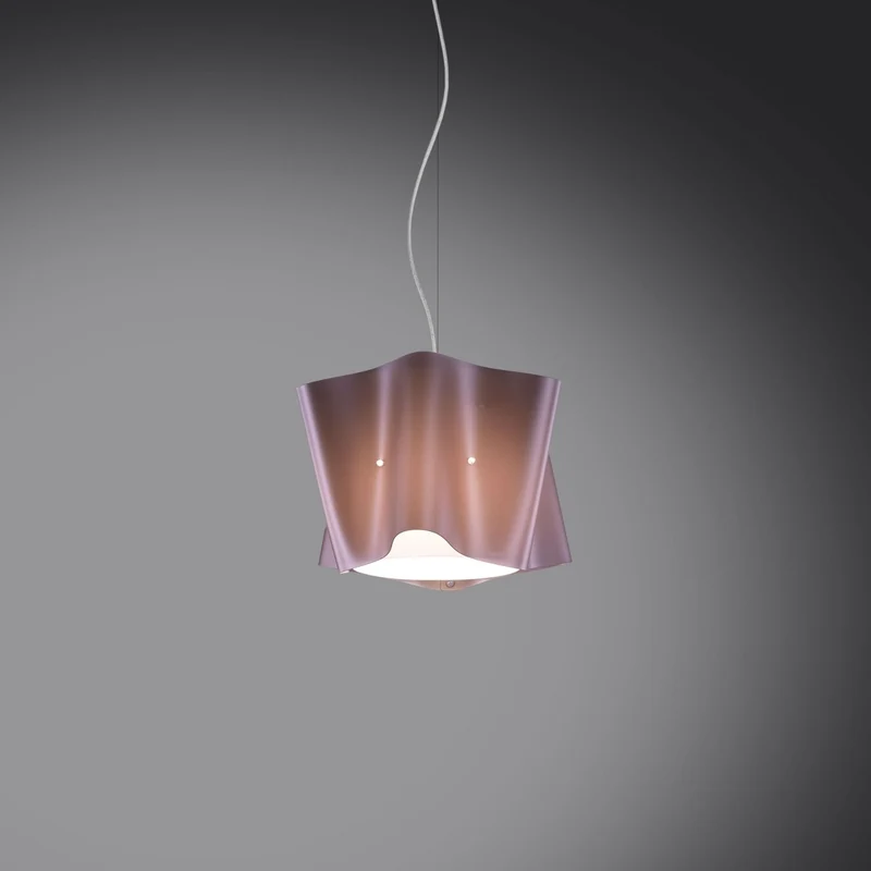 Suspension en métal rose en métal chromé Cm. 25x25h