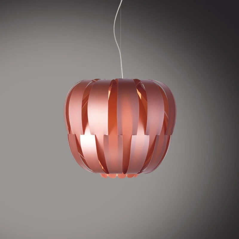 Suspension en métal rose en métal chromé Cm. 19x16h