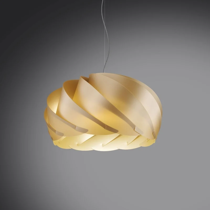 Nouvelle Suspension Or en Métal Chromé Cm. 26x15h