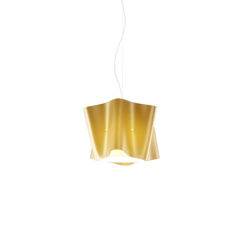 Nouvelle Suspension Or en Métal Chromé Cm. 25x25