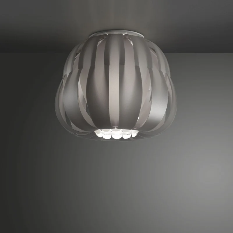 Plafonnier argenté cm. 19h x 17h