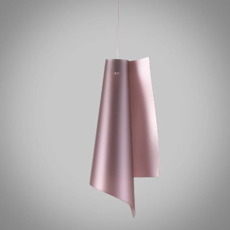 Lustre à suspension en Polilux VELA Rosa diamètre 19 x h49 cm