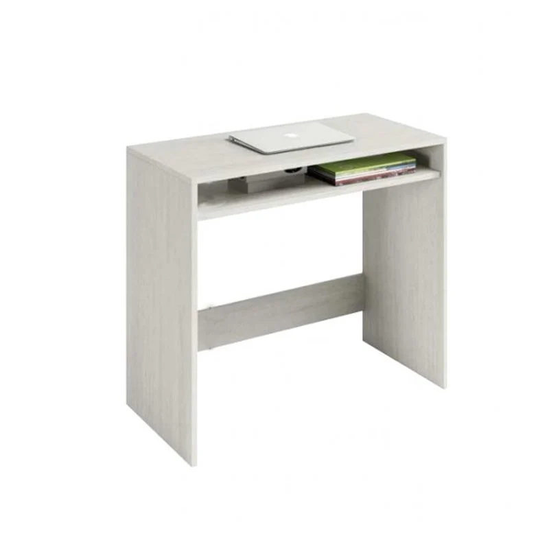 Petit bureau d'ordinateur blanc avec compartiment 79 x 43 x 78 h cm