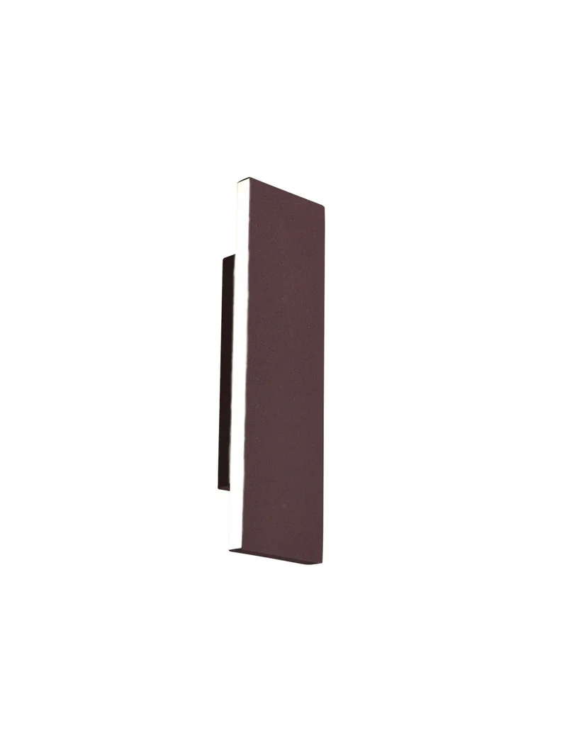 Applique Rectangulaire Concha Rouille Double Émission LED Trio Lighting