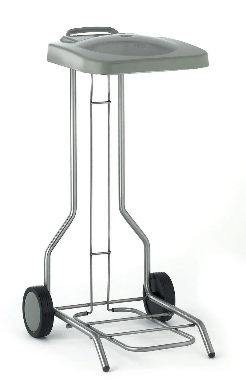 Support en inox pour sacs poubelles 100/130 L - SUPPOUB