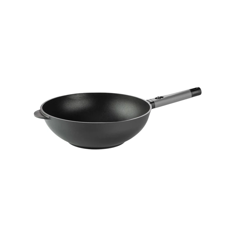 Wok à pâtes noir Cook&Space Ø32 cm avec poignée amovible