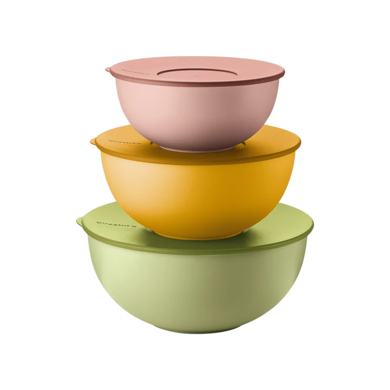 Lot de 3 boîtes de conservation alimentaire Everywhere Bio' avec couvercles