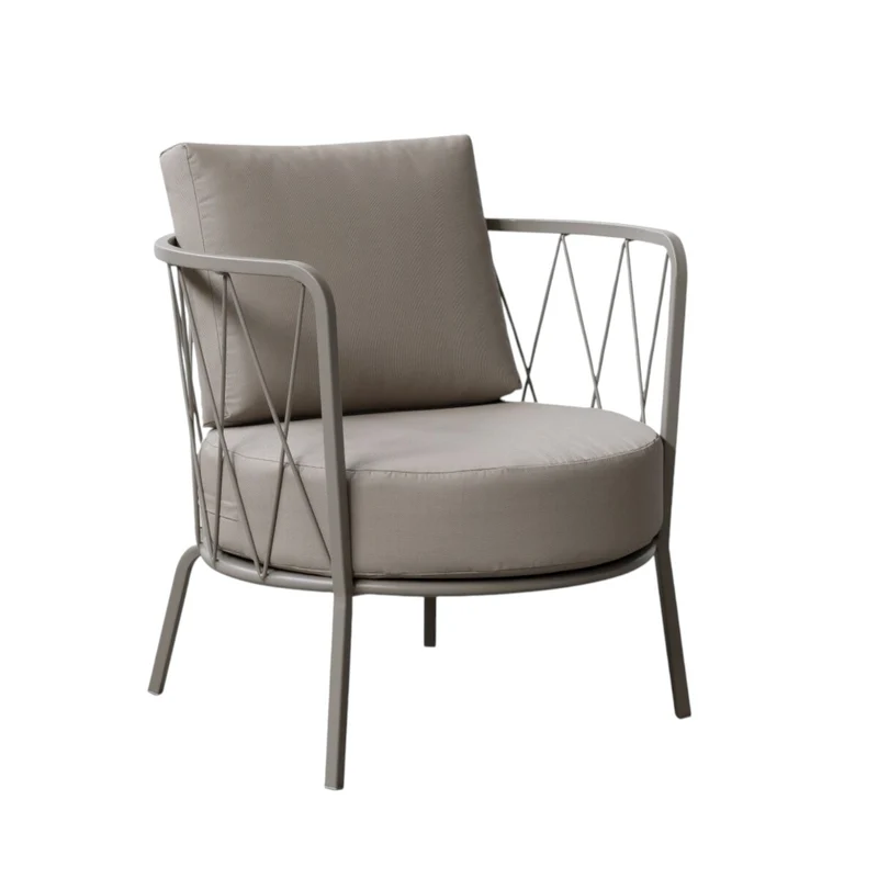 Fauteuil lounge Daisy bronze/fossile DE600