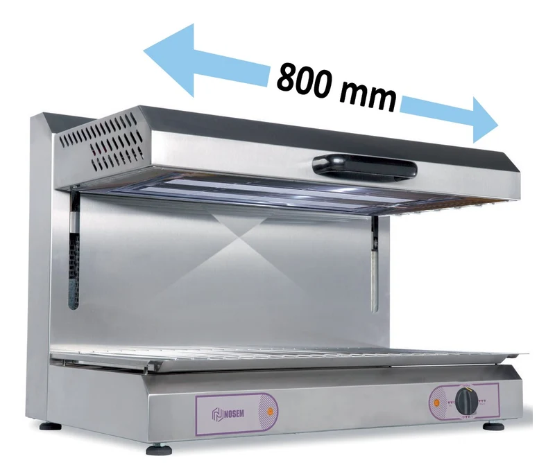 Salamandre électrique à plafond mobile - Grille 740 x 375 mm - S8M