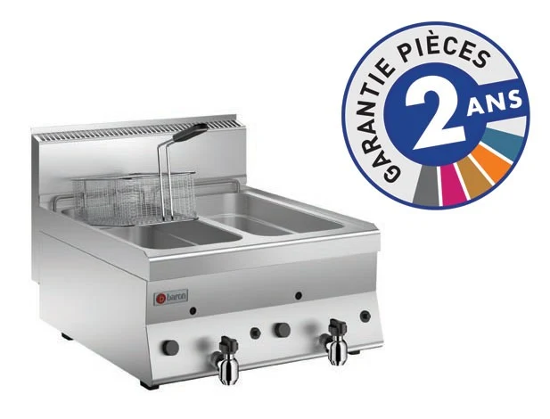 Friteuse à gaz - 2 x 8 litres - Gamme 650 - Baron