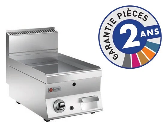 Grillade électrique - Plaque lisse chromée - 22 dm² - Gamme 650 - 60FTE405 - Baron